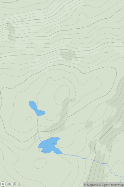 Thumbnail image for Carn Dubh [Loch Arkaig to Glen Moriston] [NH353123] showing contour plot for surrounding peak